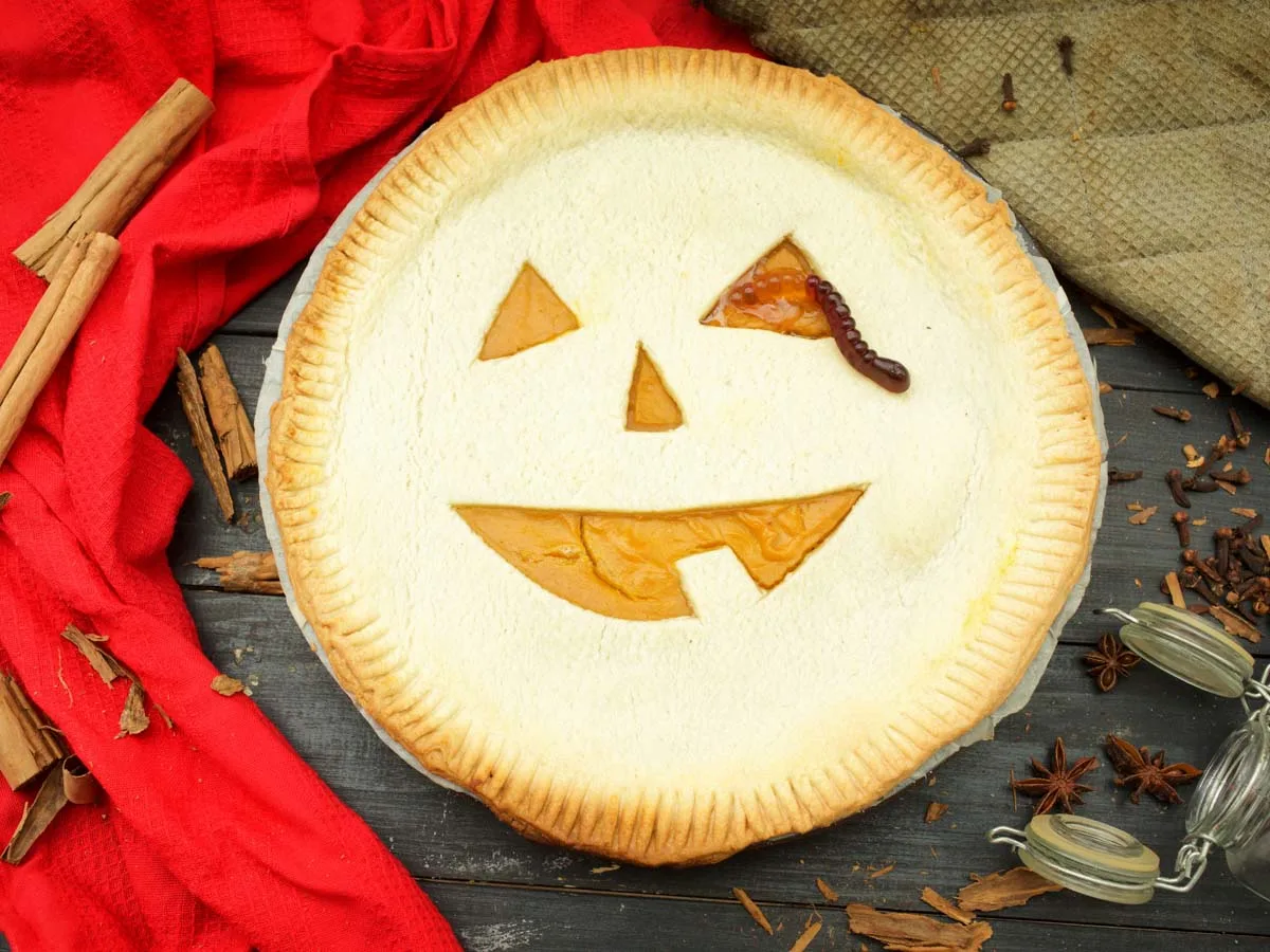 Haloween Pumpkin Pie placinta cu dovleac