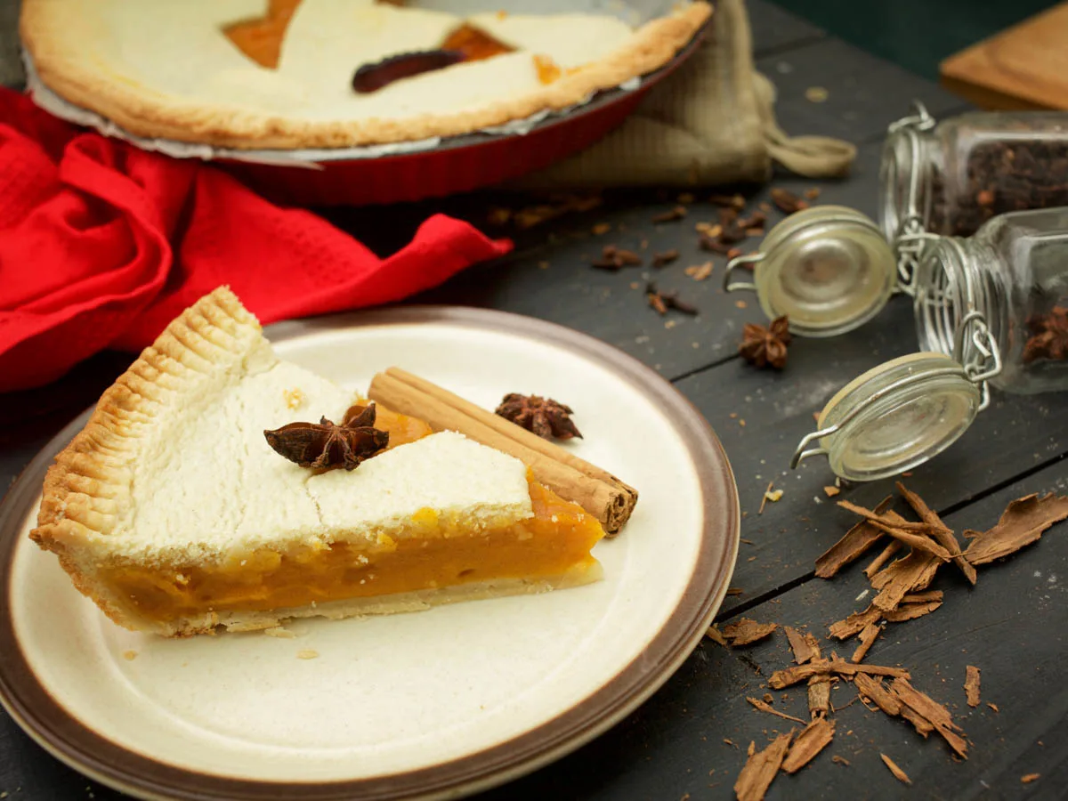 Haloween Pumpkin Pie slice