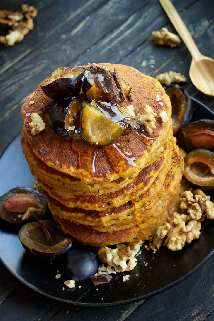 Healthy Vegan Sweet Potato Pancakes