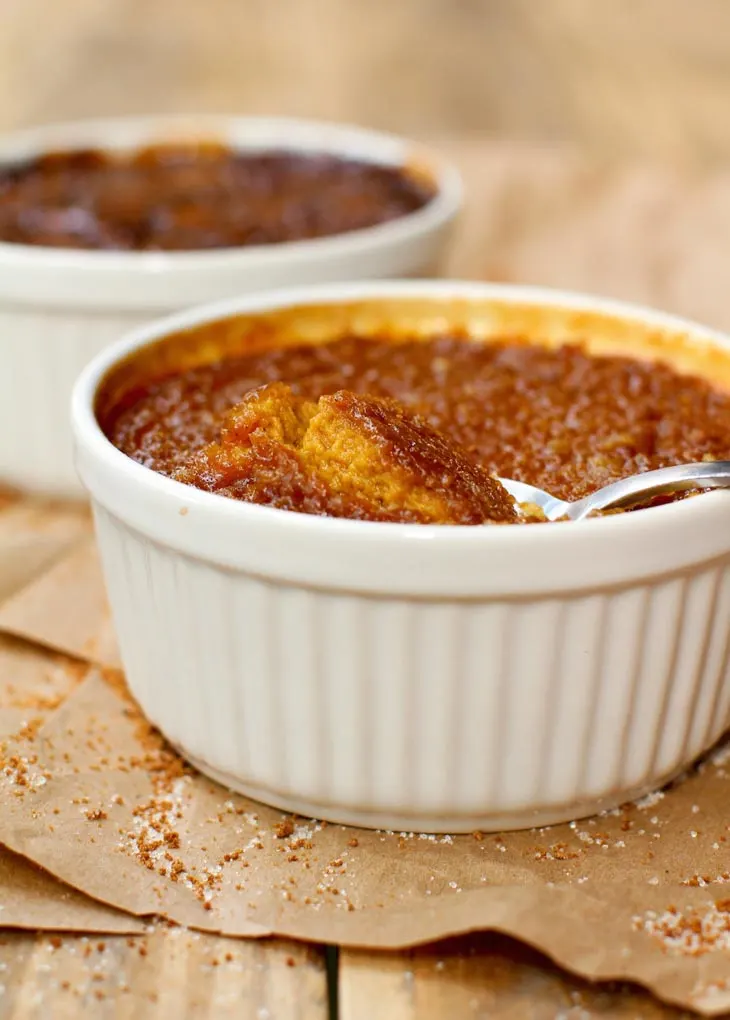 Vegan Pumpkin Creme Brulee