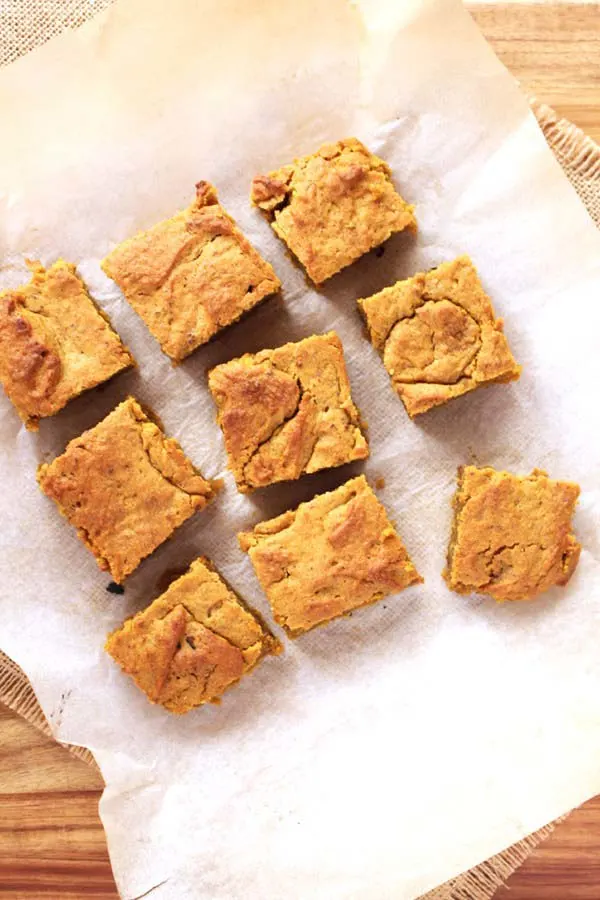 Pumpkin Spice Blondies