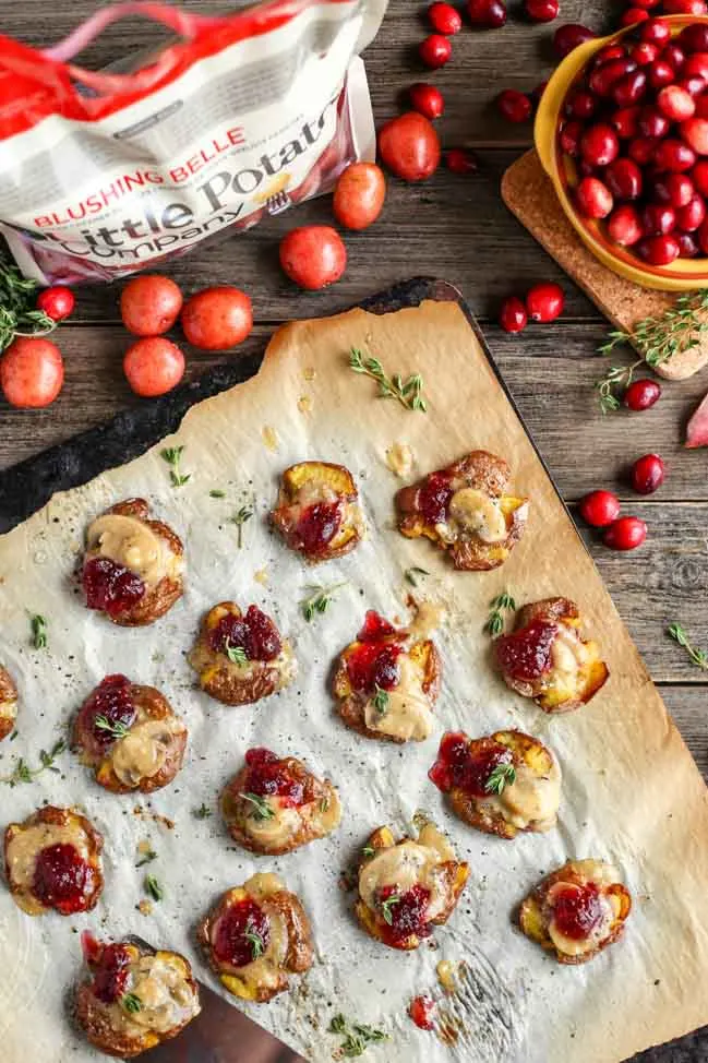 Thanksgiving-style smashed potatoes