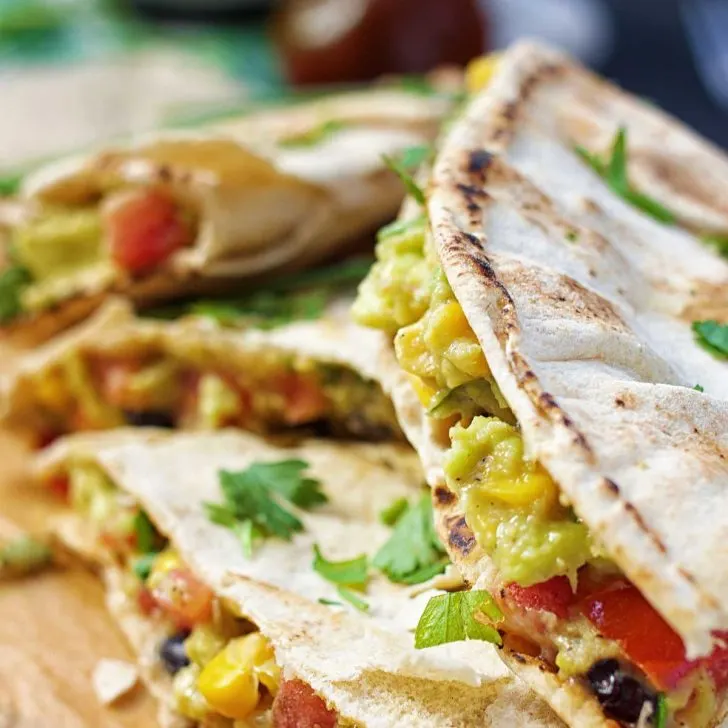 Vegan Avocado Quesadillas