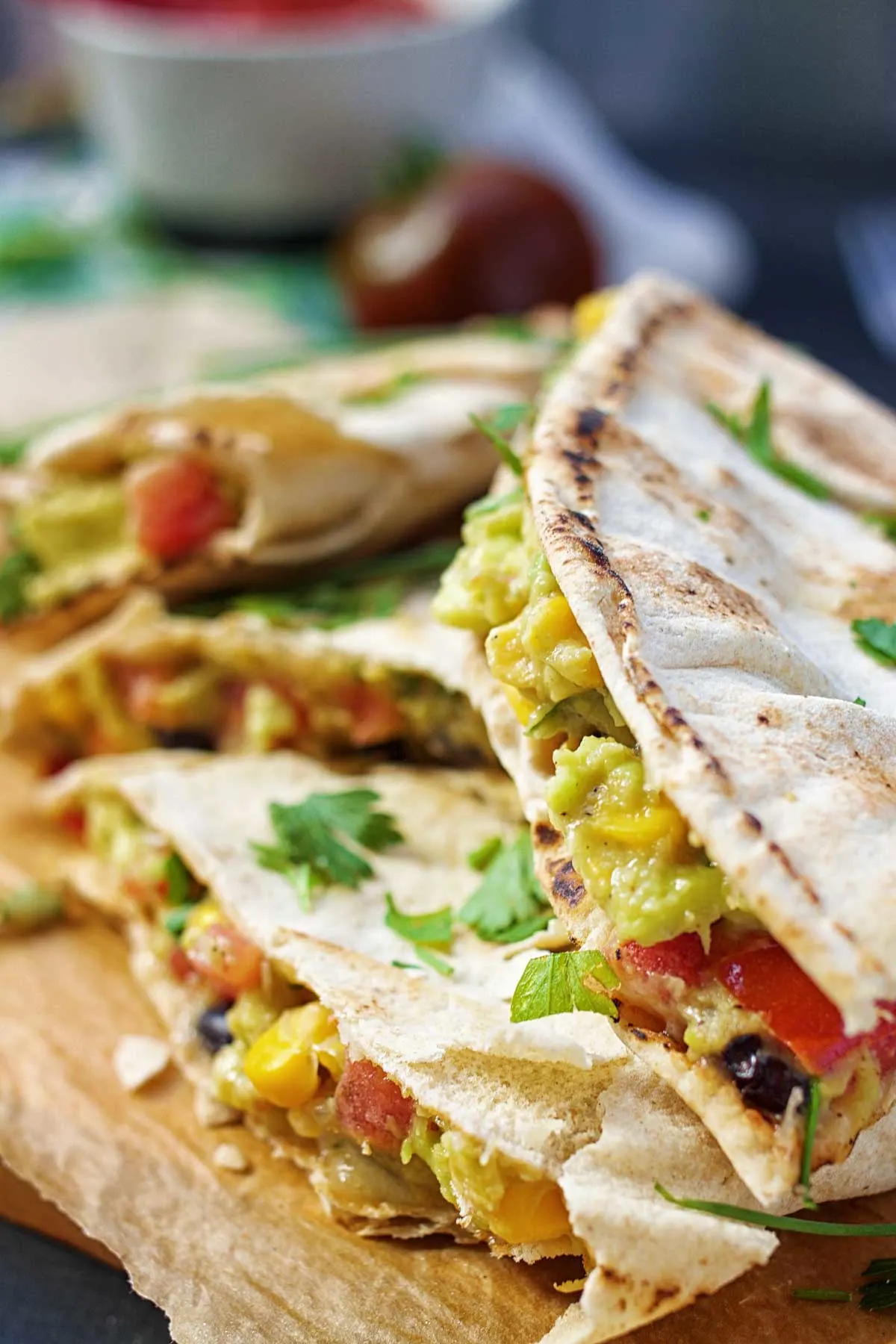 Vegan Avocado Quesadillas