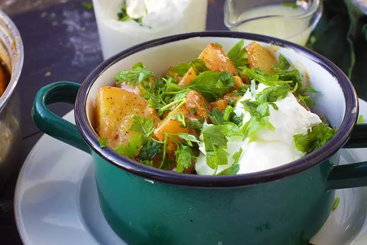Vegan German Potato Salad comfort recipe