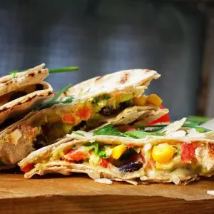 Vegan Quesadillas de post