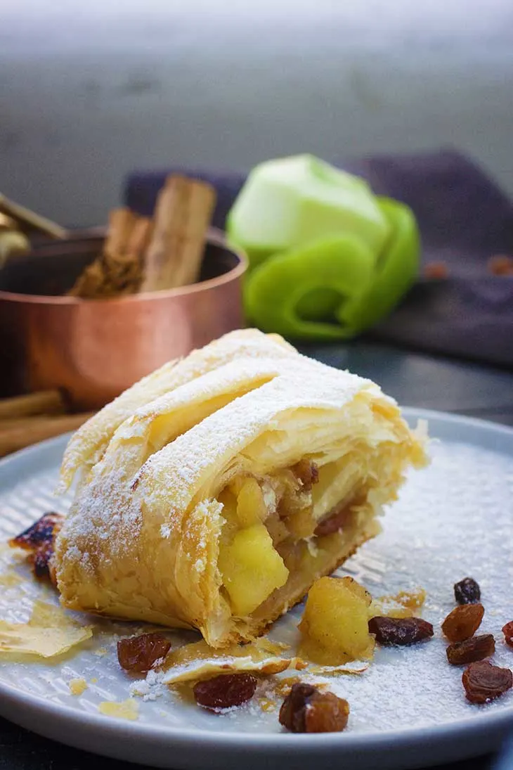  Strudel cu mere vegan de post