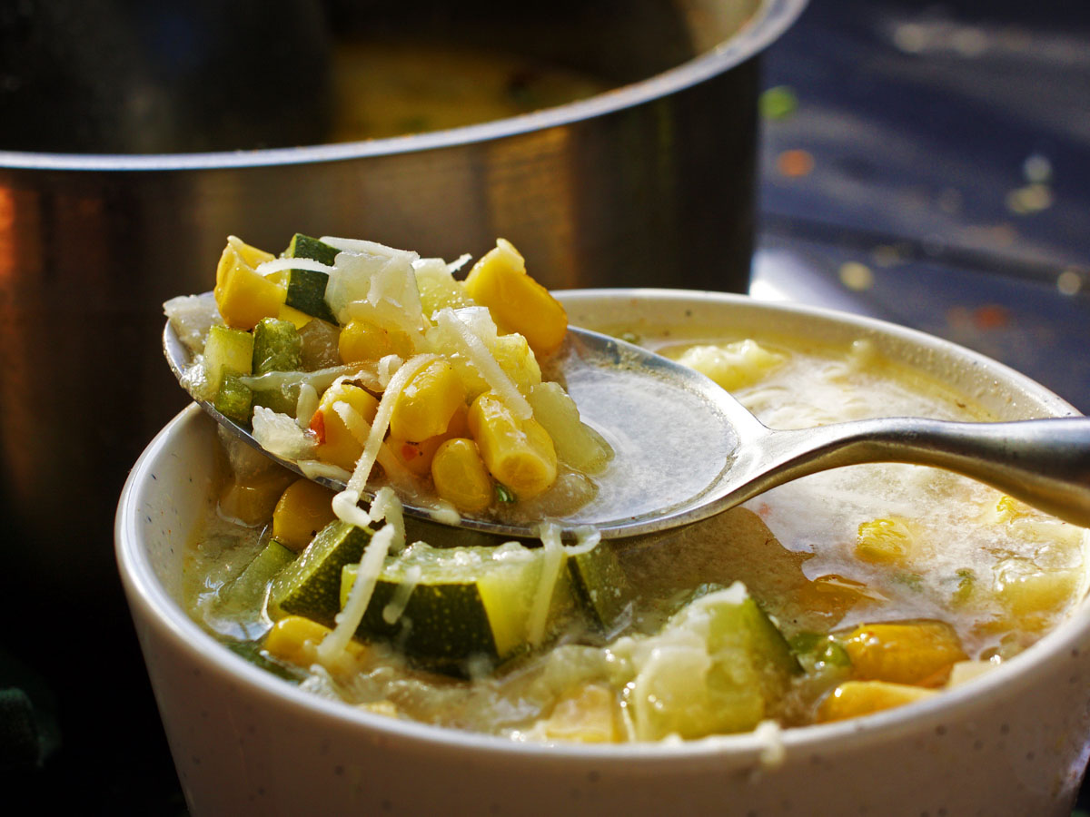 healthy vegan Mexican Zucchini Soup