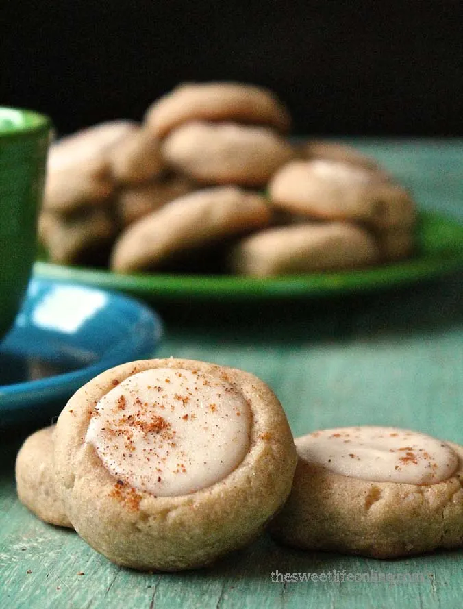 Eggnog Cheesecake Thumbprints