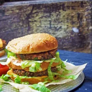 vegan big mac burger homemade recipe