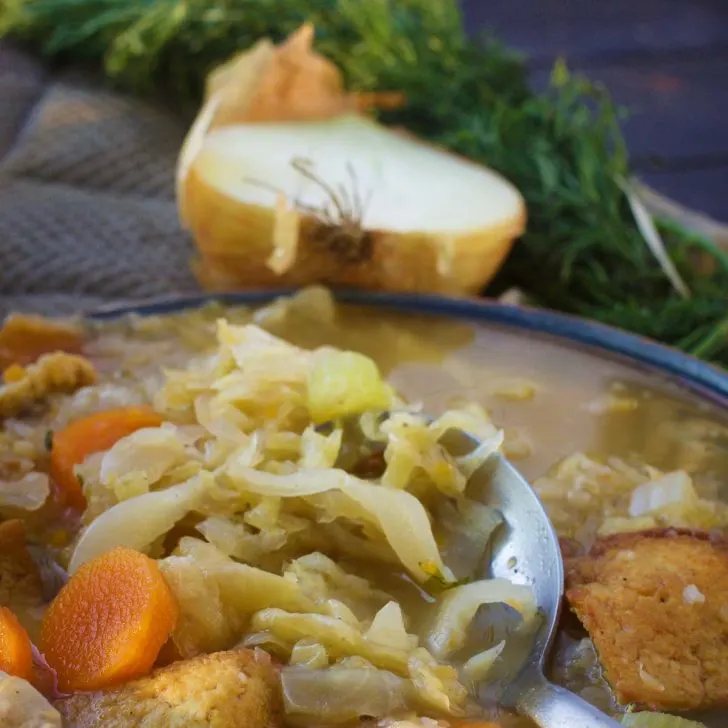 vegan german sauerkraut soup recipe ciorba de varza