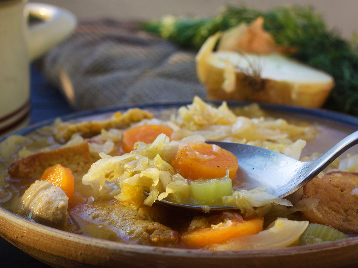 vegan sauerkraut soup recipe