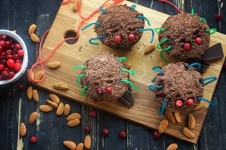 vegan spider cupcakes for Halloween