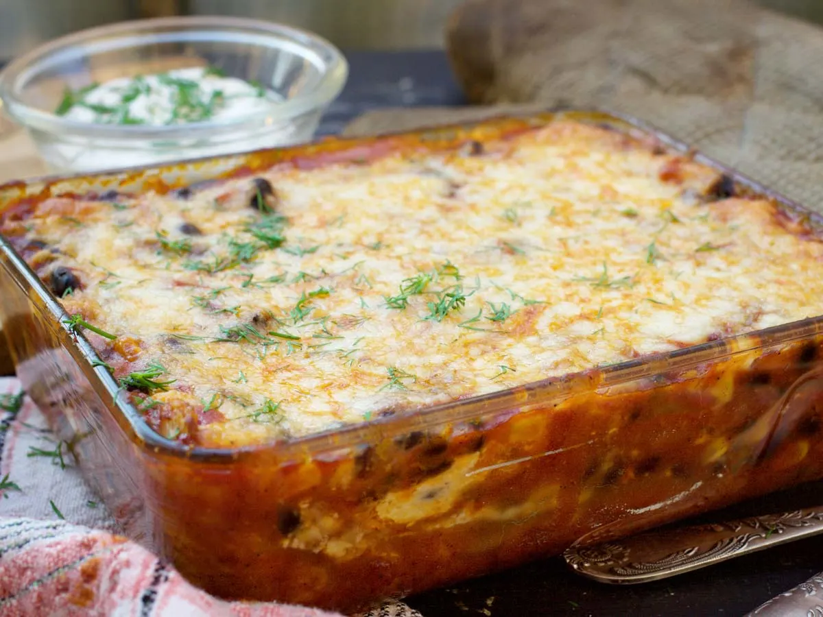 vegan mexican taco casserole