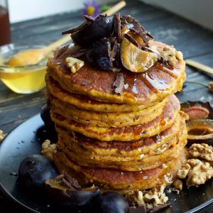 Easy Vegan Sweet Potato Pancakes Clatite cu cartofi dulci