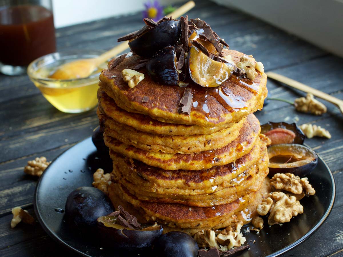 Easy Vegan Sweet Potato Pancakes 