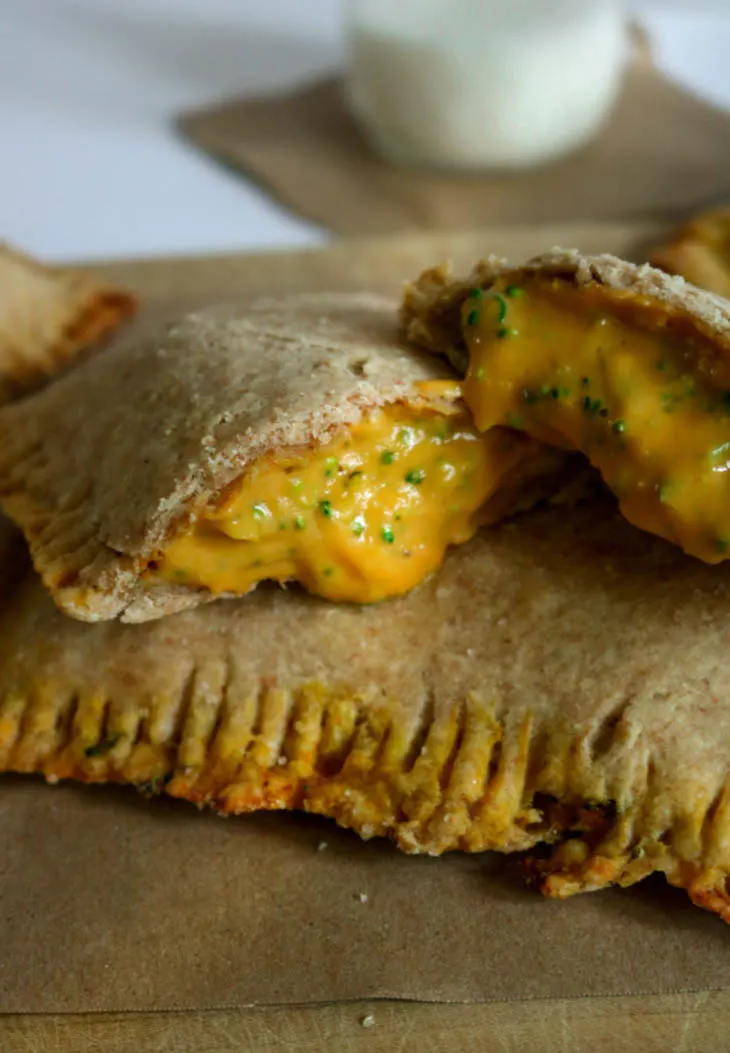 Vegan Broccoli Cheddar Hot Pockets