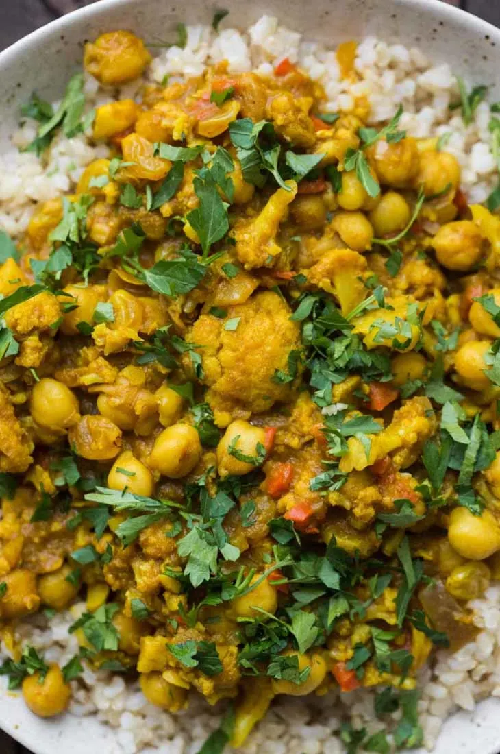 African Curry with Cauliflower