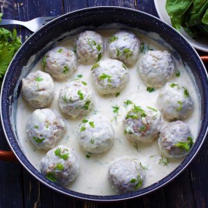 Vegan Swedish Meatballs chiftelute suedeze de post