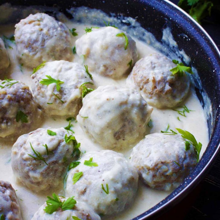 Vegan Swedish Meatballs chiftelute suedeze reteta