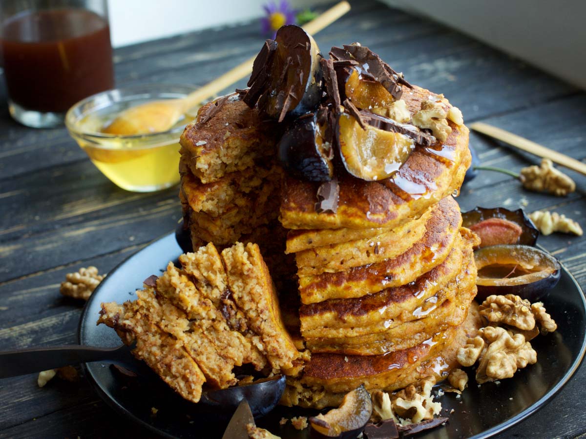 Vegan Sweet Potato Pancakes 