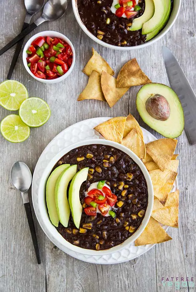 Simple Instant Pot Black Bean Soup