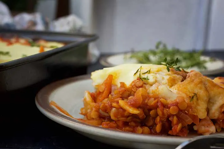 protein rich vegetarian cottage pie lentil pie 