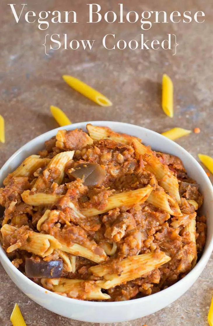 Slow Cooker Vegan Bolognese