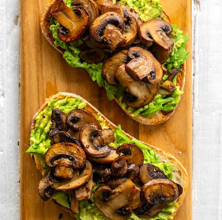 Mushroom Avocado Toast