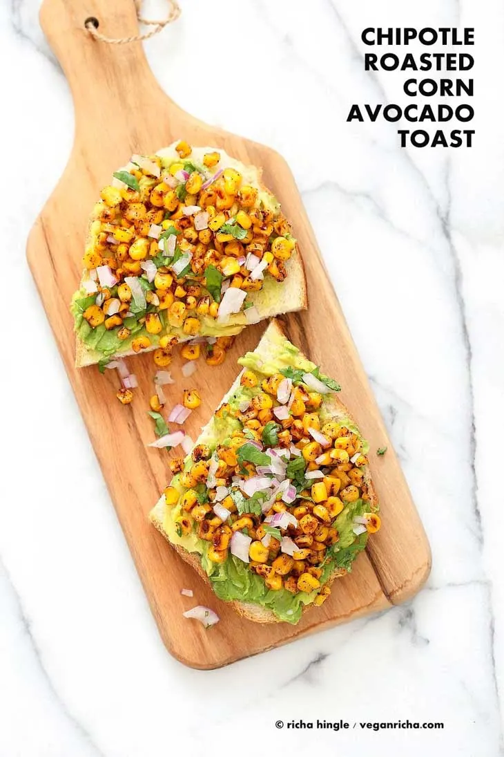 Chipotle Roasted Corn Avocado Toast