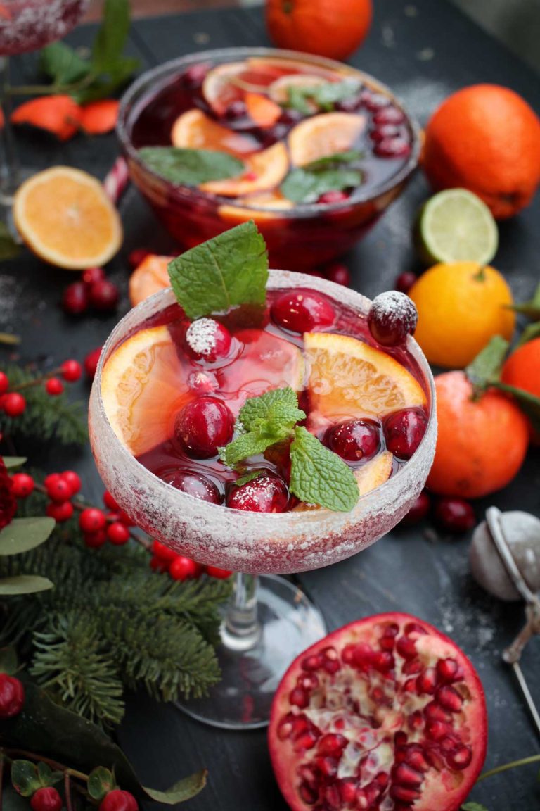 Christmas Punch recipe new years eve punch de craciun si revelion