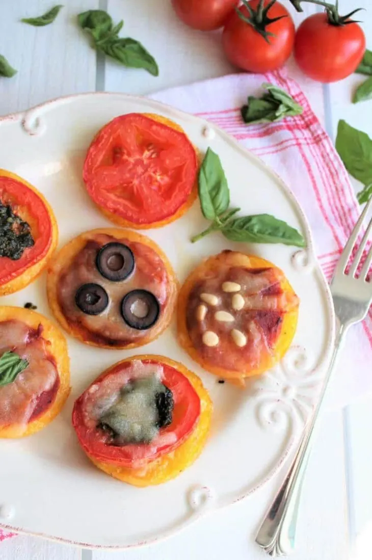 Vegan Polenta Pizza Bites