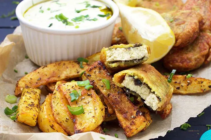 Vegan Fish and Chips recipe with tofu