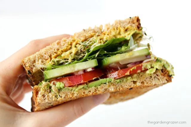 Avocado Veggie Sandwich