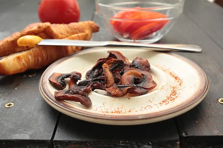 vegan mushroom bacon