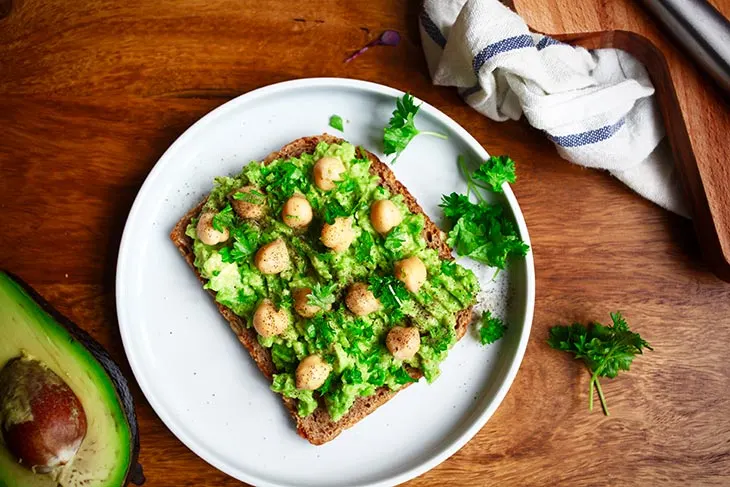 Vegan Avocado Toast with Chickpeas