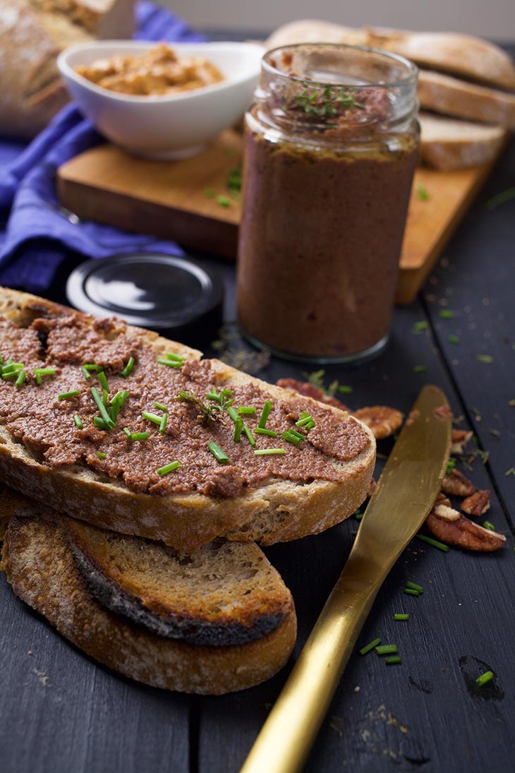 Vegan Mushroom Pâté on toast