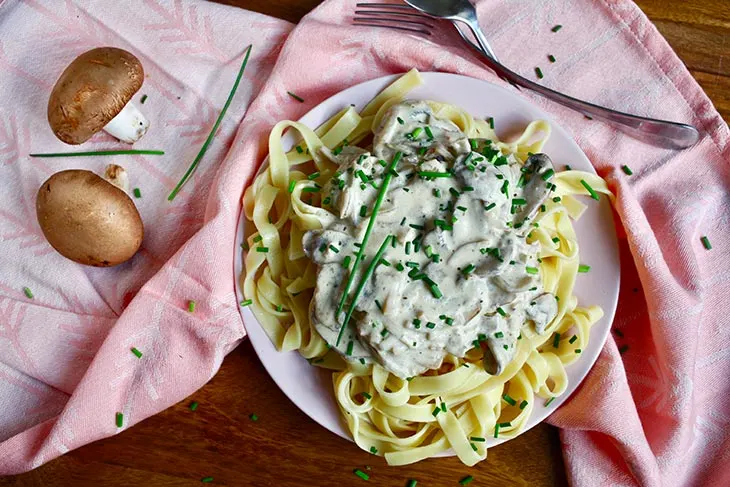 Vegan Mushroom Stroganoff Pasta