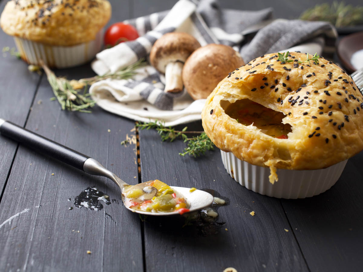 Healthy Mushroom Pot Pie