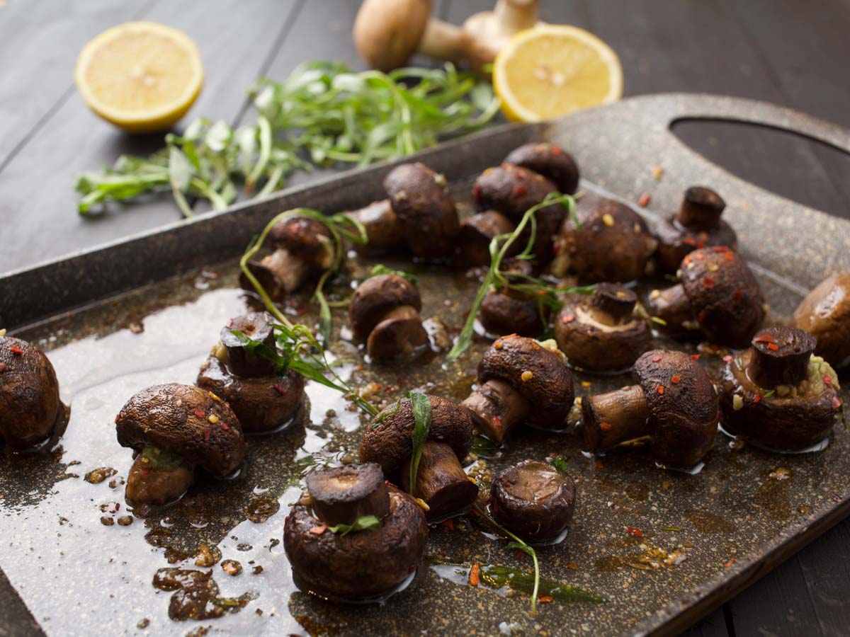 Perfect Roasted Garlic Mushrooms