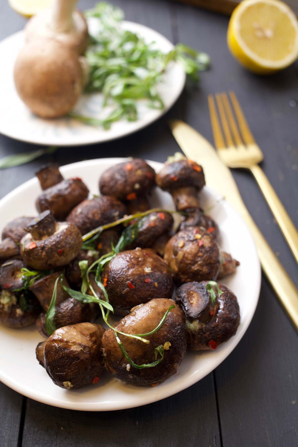 best roasted garlic mushrooms recipe