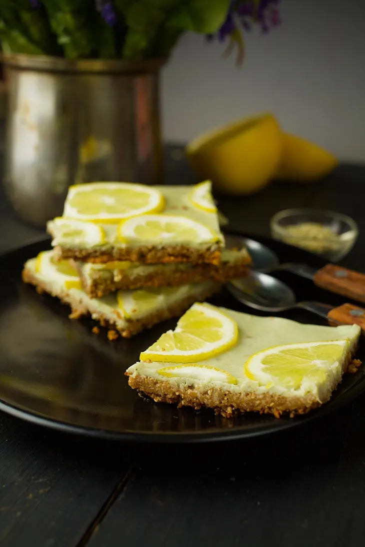 easy Vegan Lemon Bars dessert