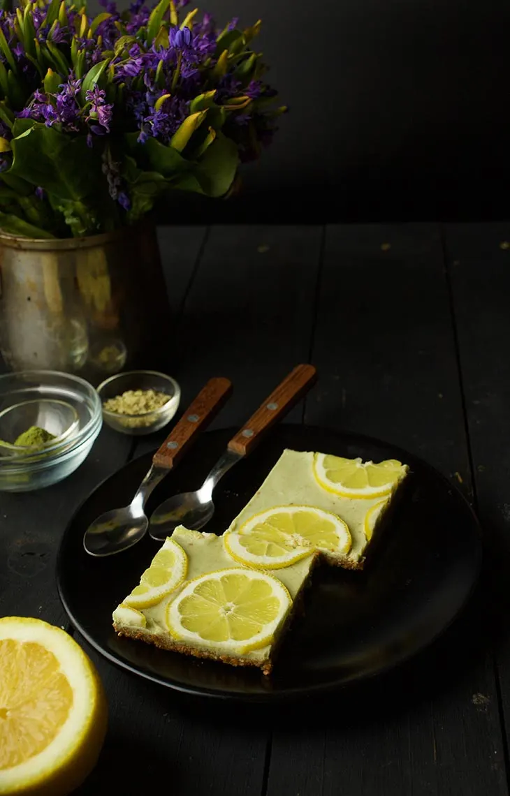 Vegan Lemon Bars recipe prajitura cu lamaie