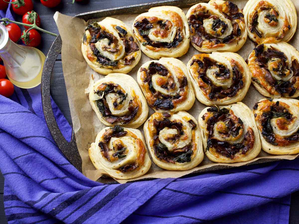 Vegan Mushroom Pinwheels