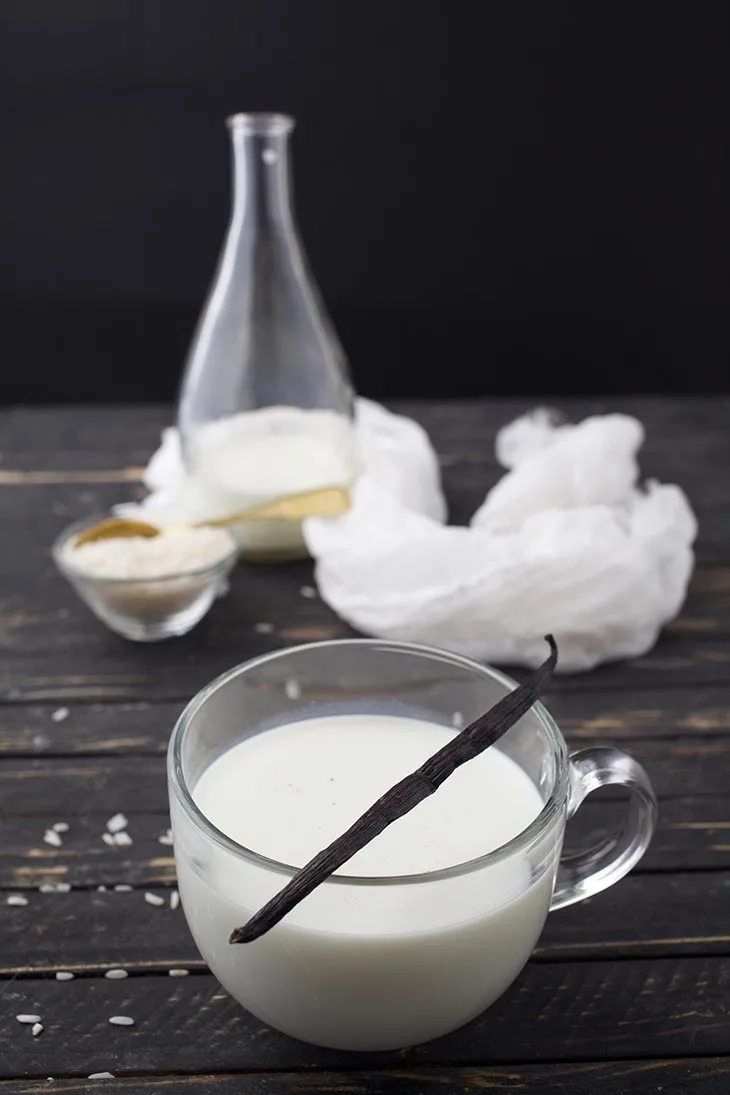 rice milk with vanilla