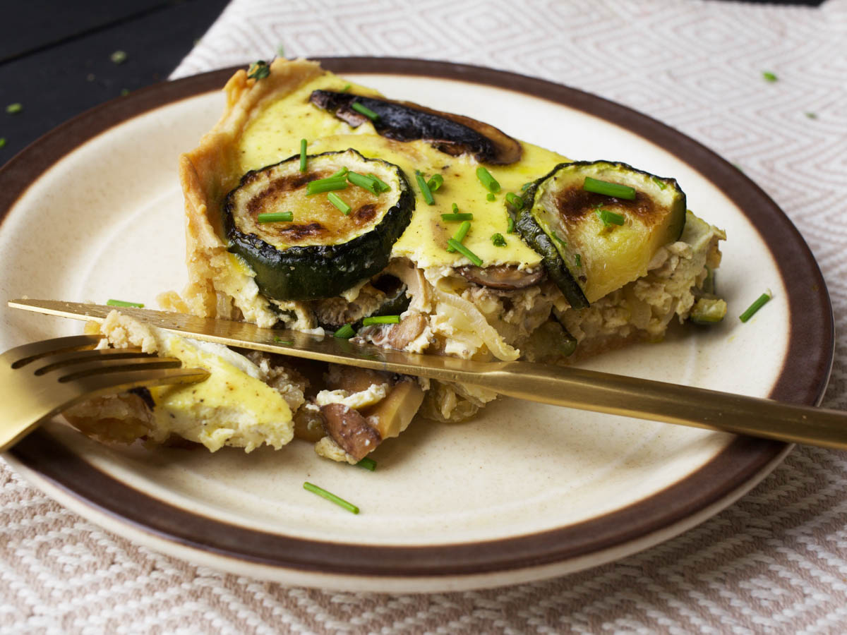 vegan mushroom tart