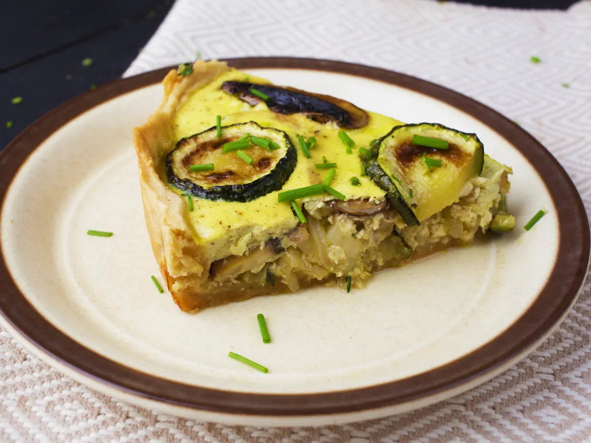 recipe for vegan mushroom tart 