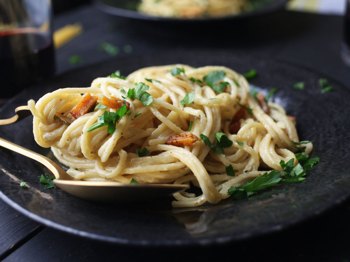 Vegan Carbonara pasta recipe