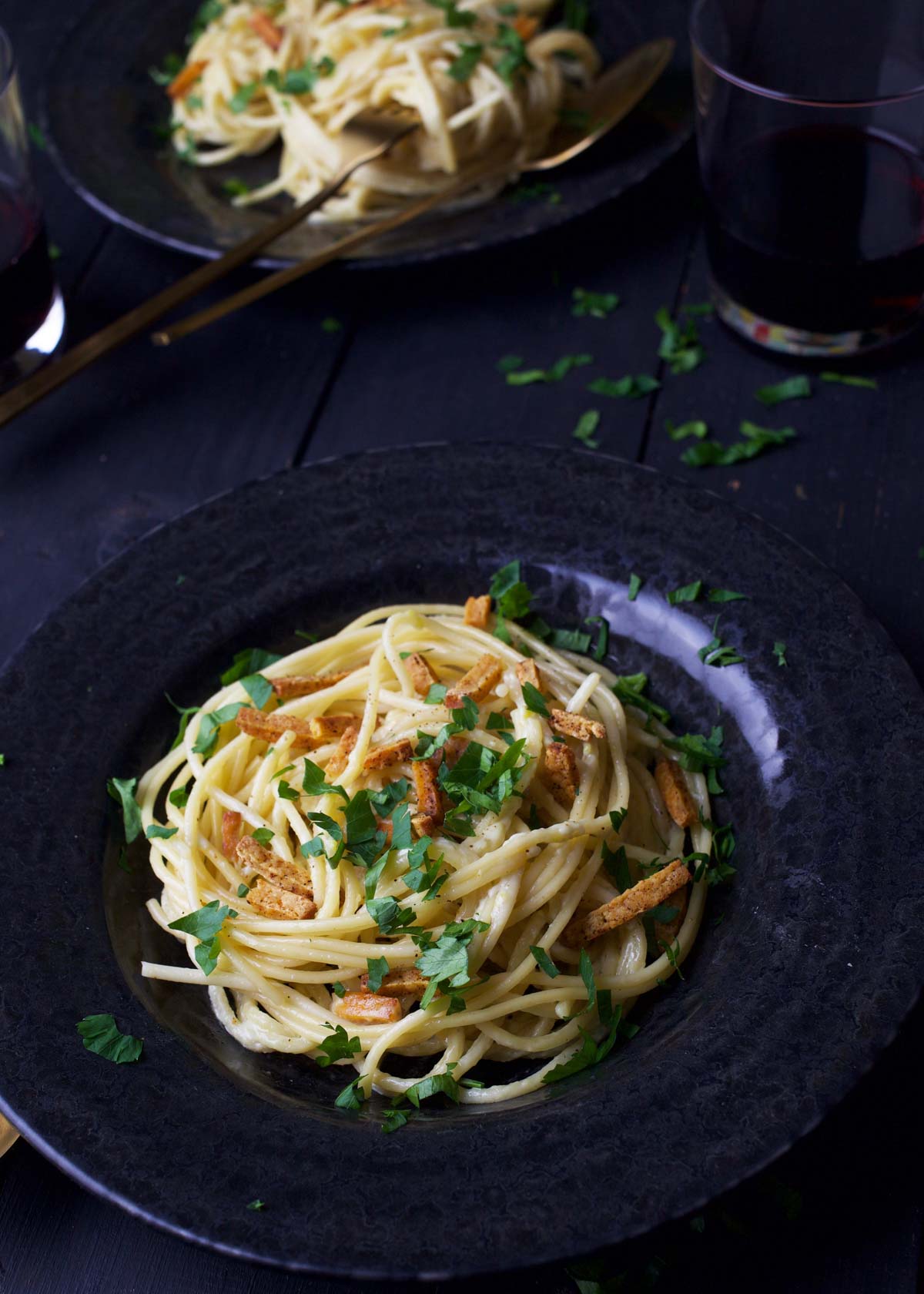 how to make Vegan Carbonara