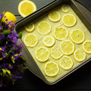 Vegan Lemon Bars prajitura cu lamaie